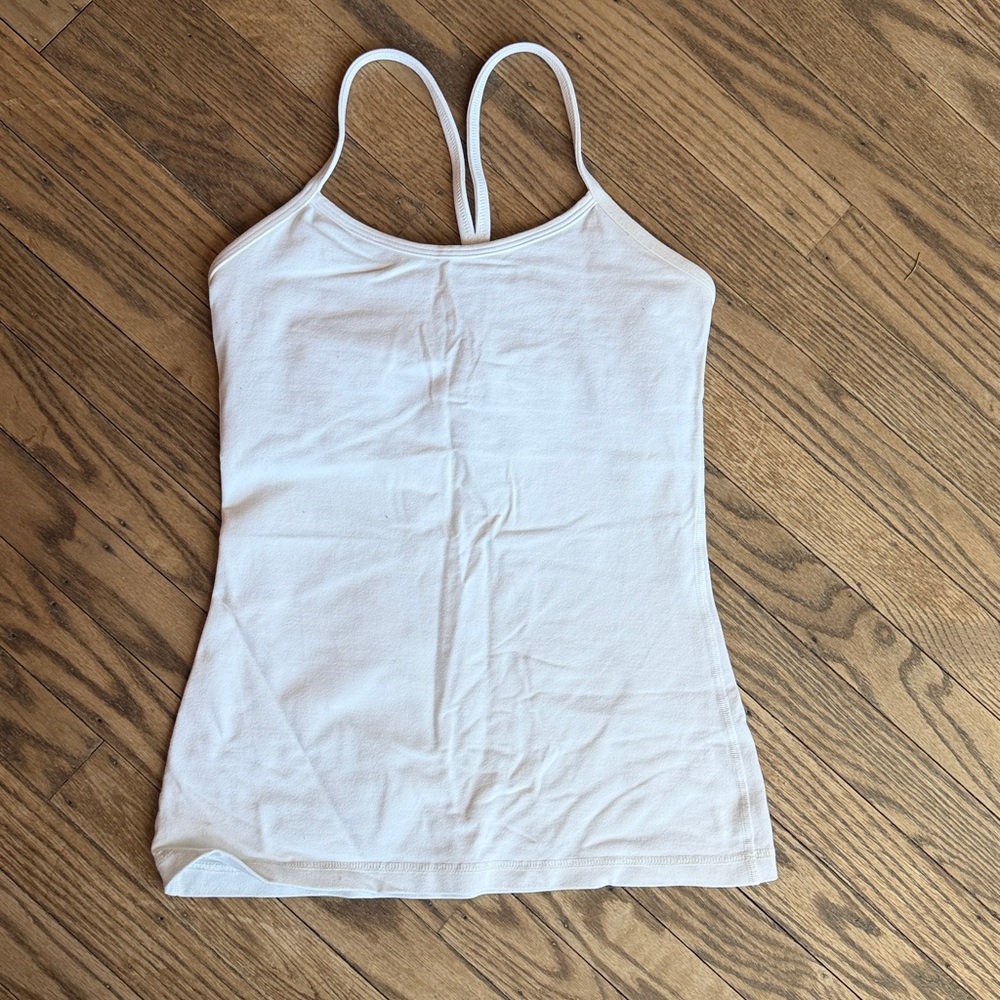 Women's White Racerback Tank Top
